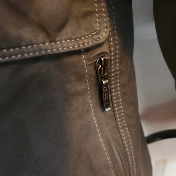 KUHL Lena Insulated Quilted Jacket Womens Large Gray Blue Full Zip Projekt Coat - Picture 5 of 10